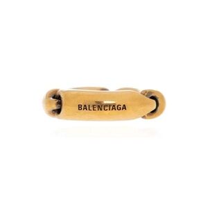 New Balenciaga Solid 2.0 Gold tone Ring unisex authentic Size 52 designer